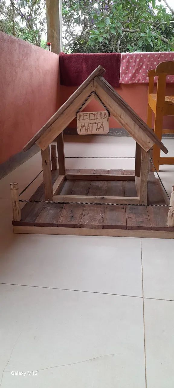 Casa de madeira de demolição tratador de passarinhos - Foto 2