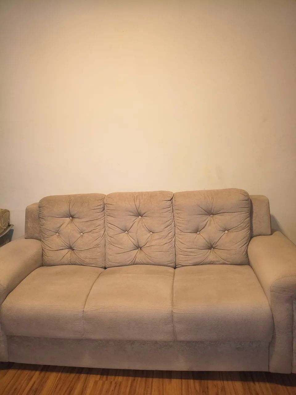 Conjunto sofá  excelente estado  bege . - Foto 3