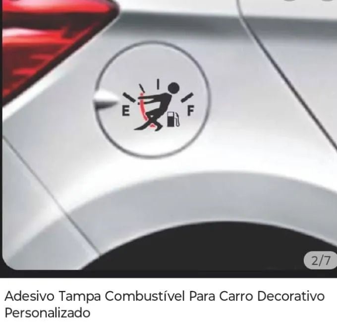 Adesivo para carro tampa de combustível ? - Foto 2