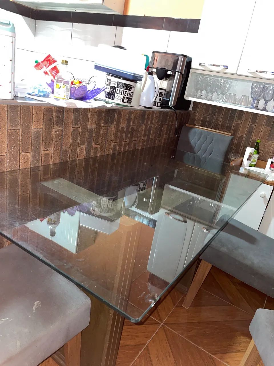 Mesa grande de vidro  - Foto 3