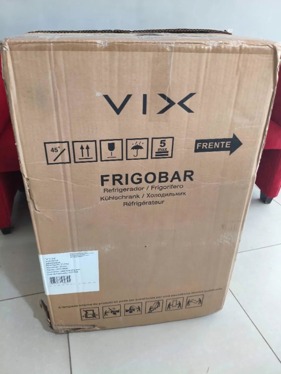 Frigobar VIX 115L + Novo + Nota + 1 Ano Garantia Fábrica + Cartão 12x!!!  - Foto 5
