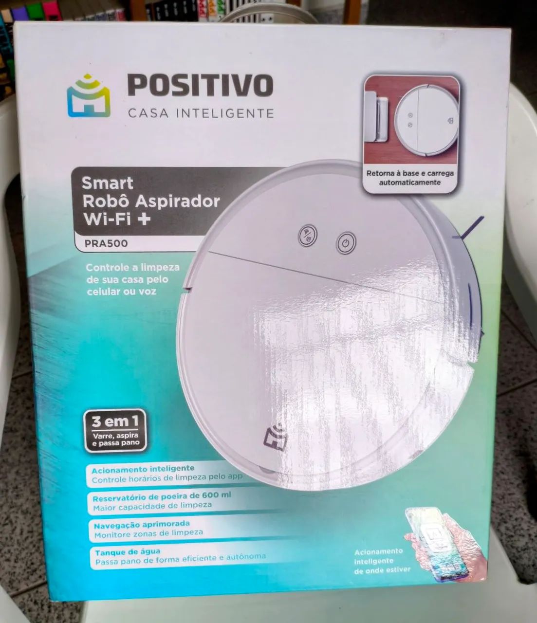 Robô aspirador wi-fi + PRA 500