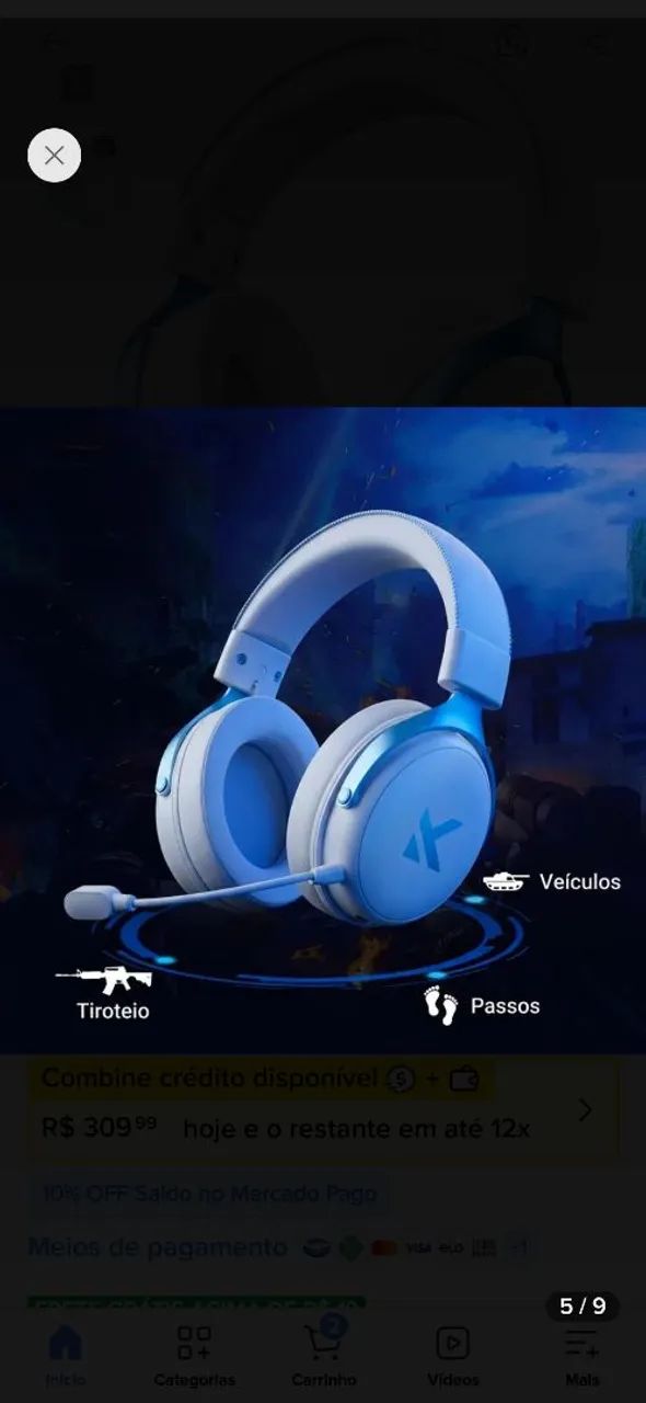 Headset Mchose V9 - Foto 2