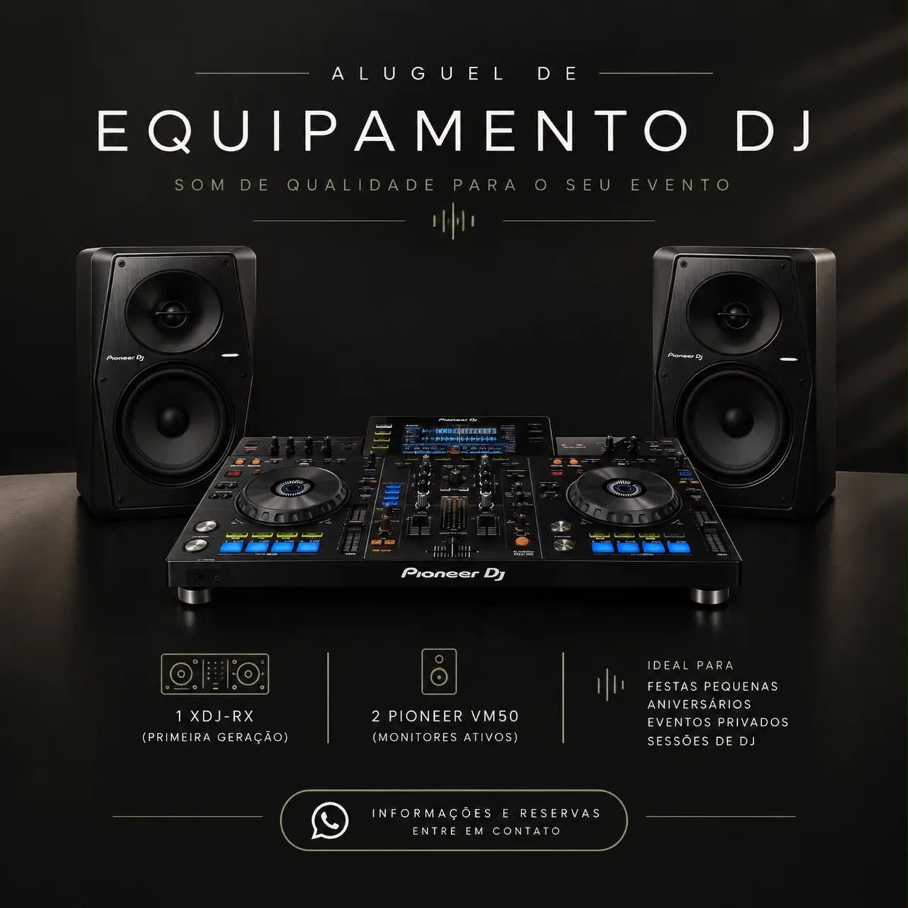 Locação de setup DJ Pioneer