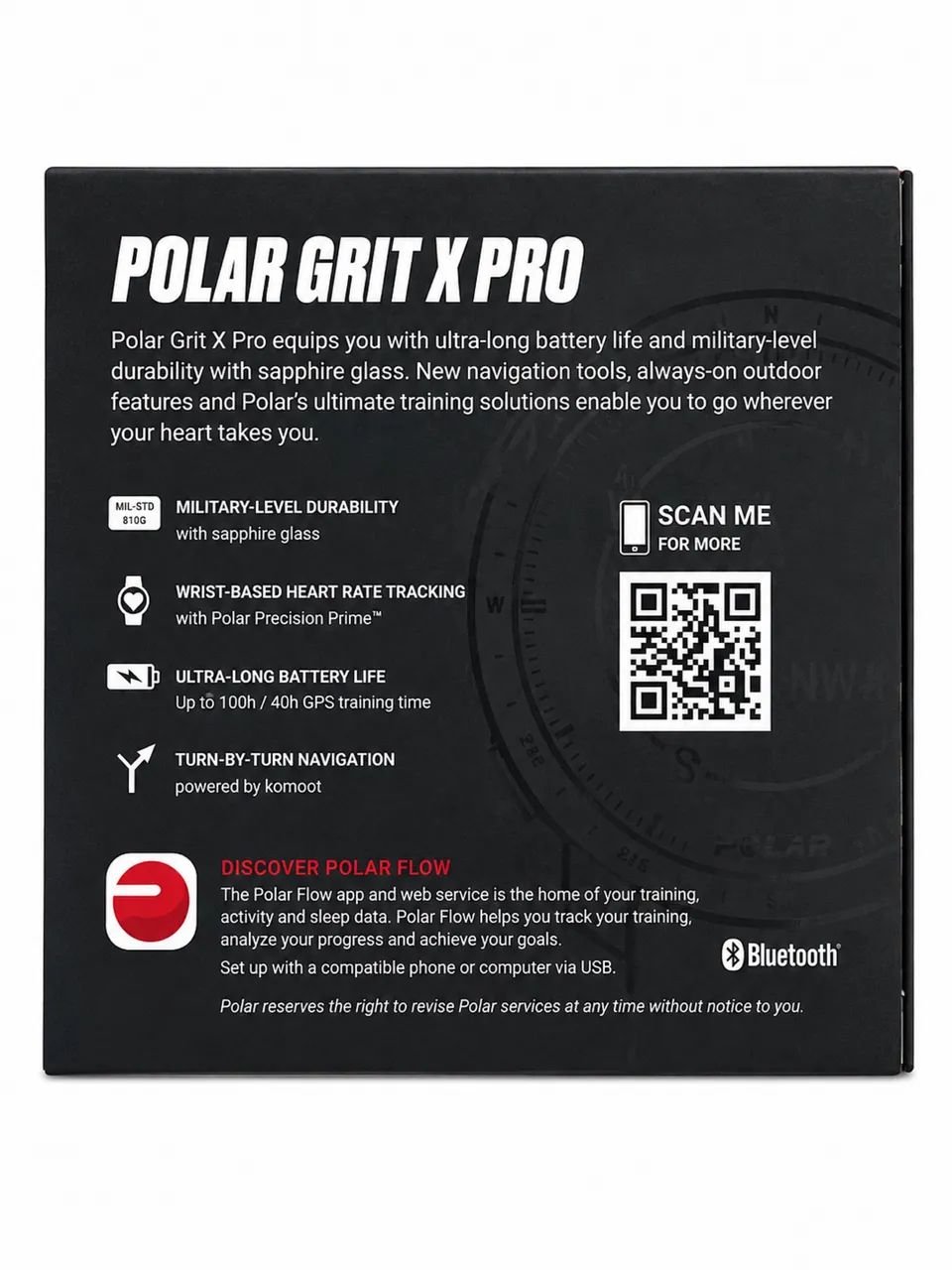    Relógio Polar Grit X Pro Preto com GPS - Foto 3