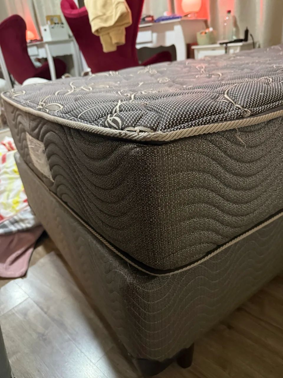 CAMA BOX SOLTEIRO MOLAS ENSACADAS COM BASE HOTELIER - Foto 3