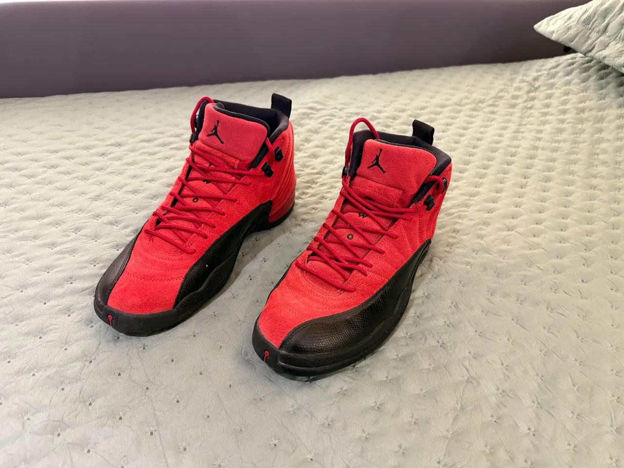 Air Jordan 12 Varsity Red ?Reverse Flu?