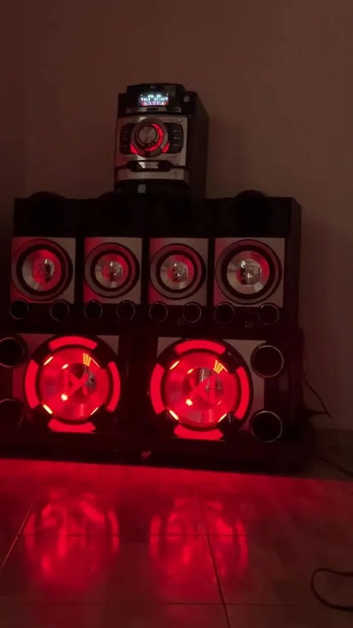 Mini system LG CM9520 funcionando tudo
