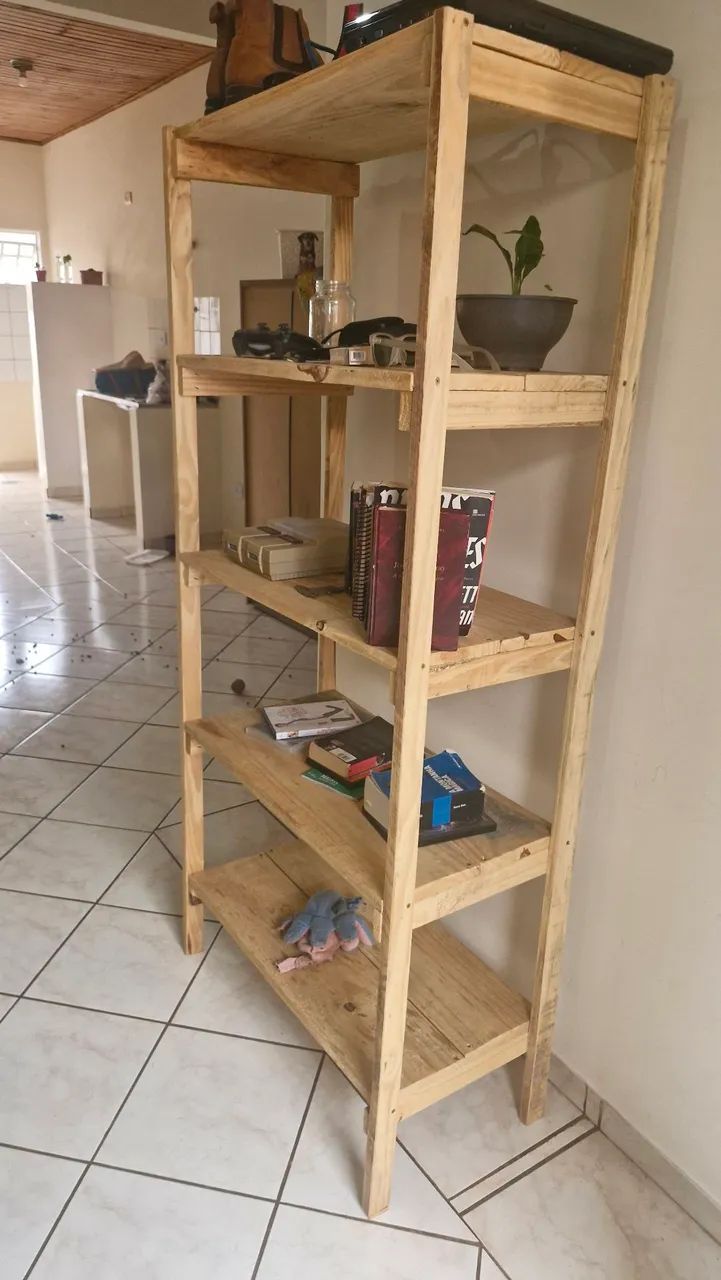Estante Rustica de Madeira  - Foto 2