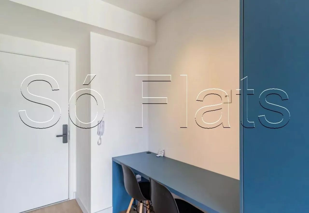 Studio mobiliado disponível para locação Brooklin 27m² próximo Metrô e Av. Santo Amaro. - Foto 9