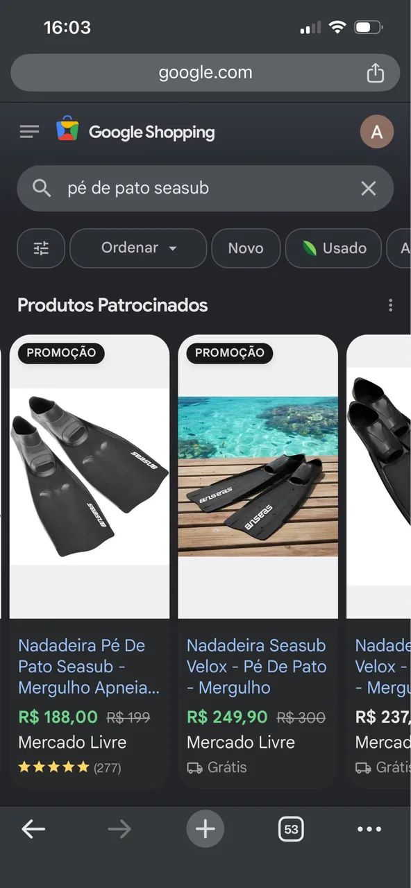 Pé de pato seasub  - Foto 2