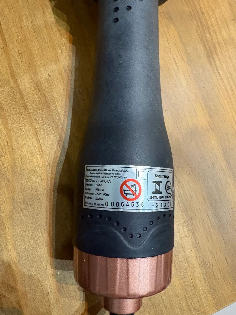  escova secadora mondial black rose argan