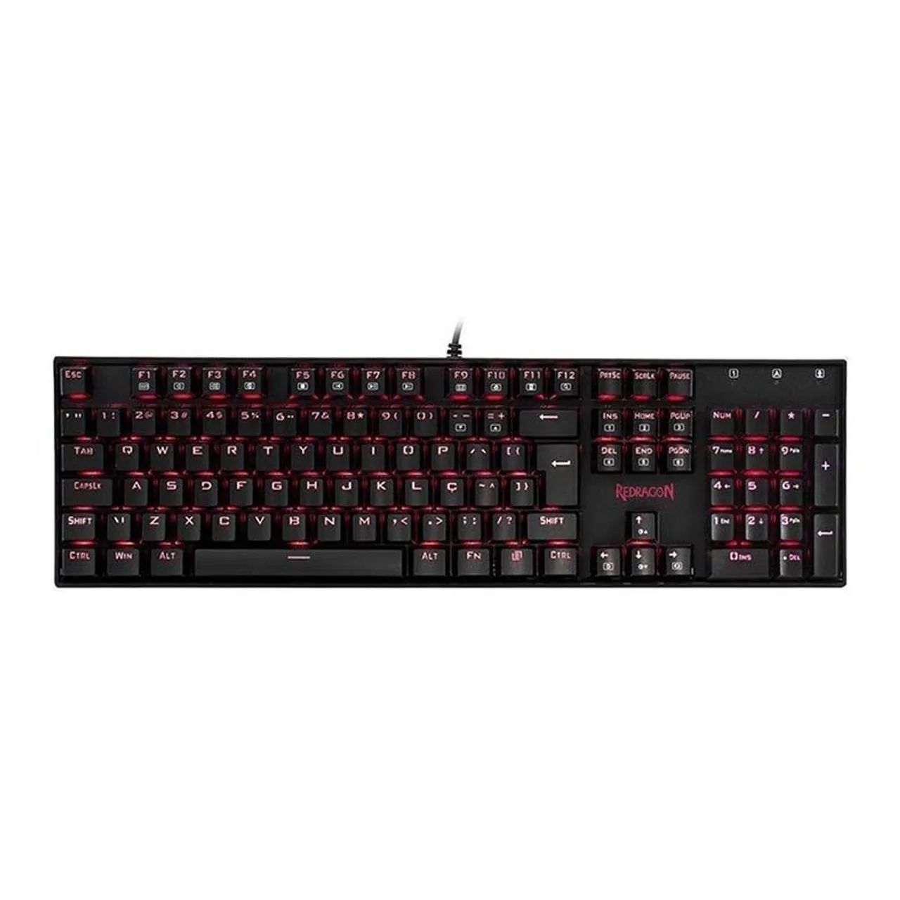 Teclado Mecânico Redragon Mitra | Switch Marrom, Preto - Foto 2