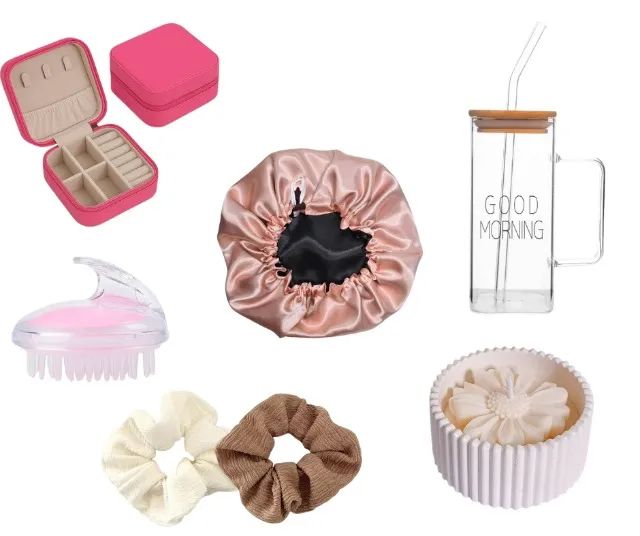 Kit Presente Feminino Com Vela Aromática, Copo E Acessórios - Foto 3