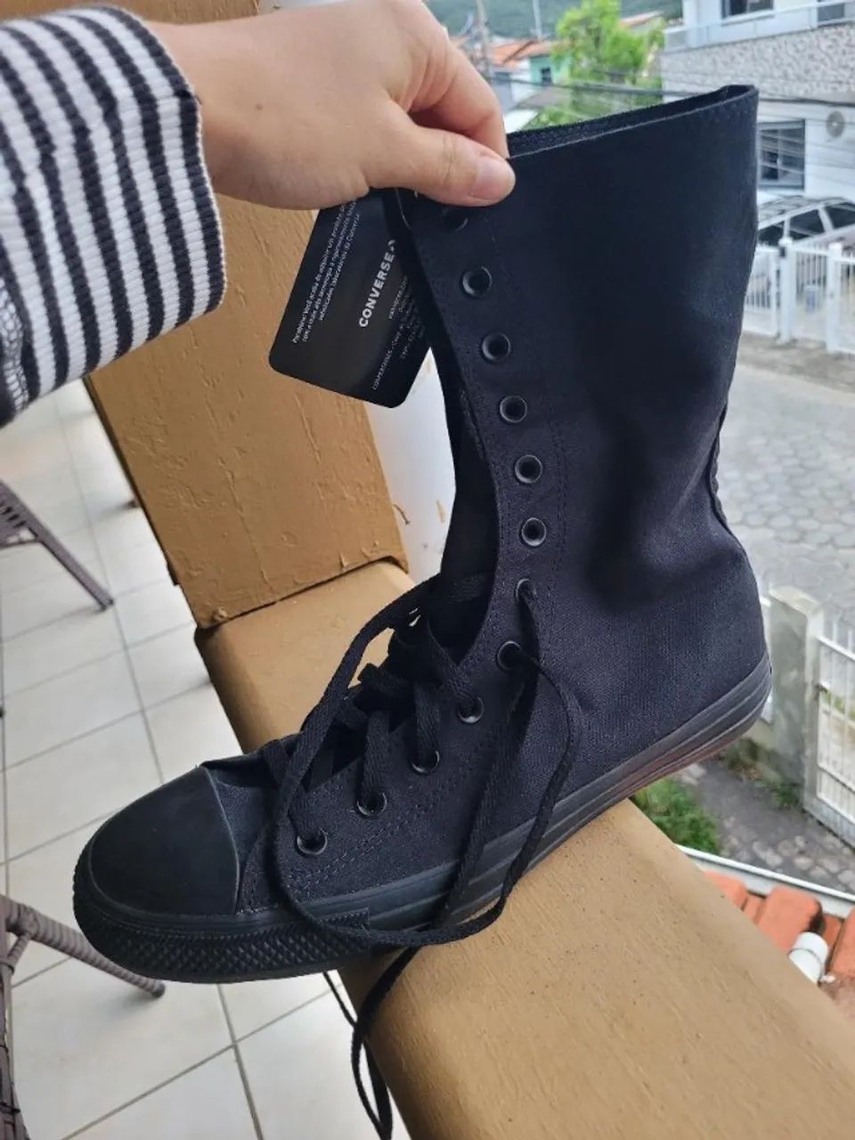 Tênis All Star X-Hi Tower Preto - Foto 4