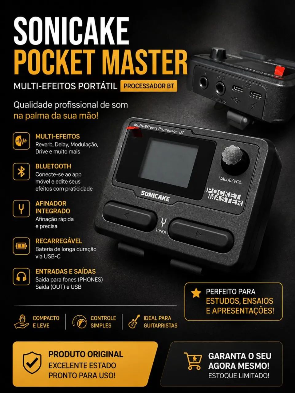Pedaleira sonikake pocket master