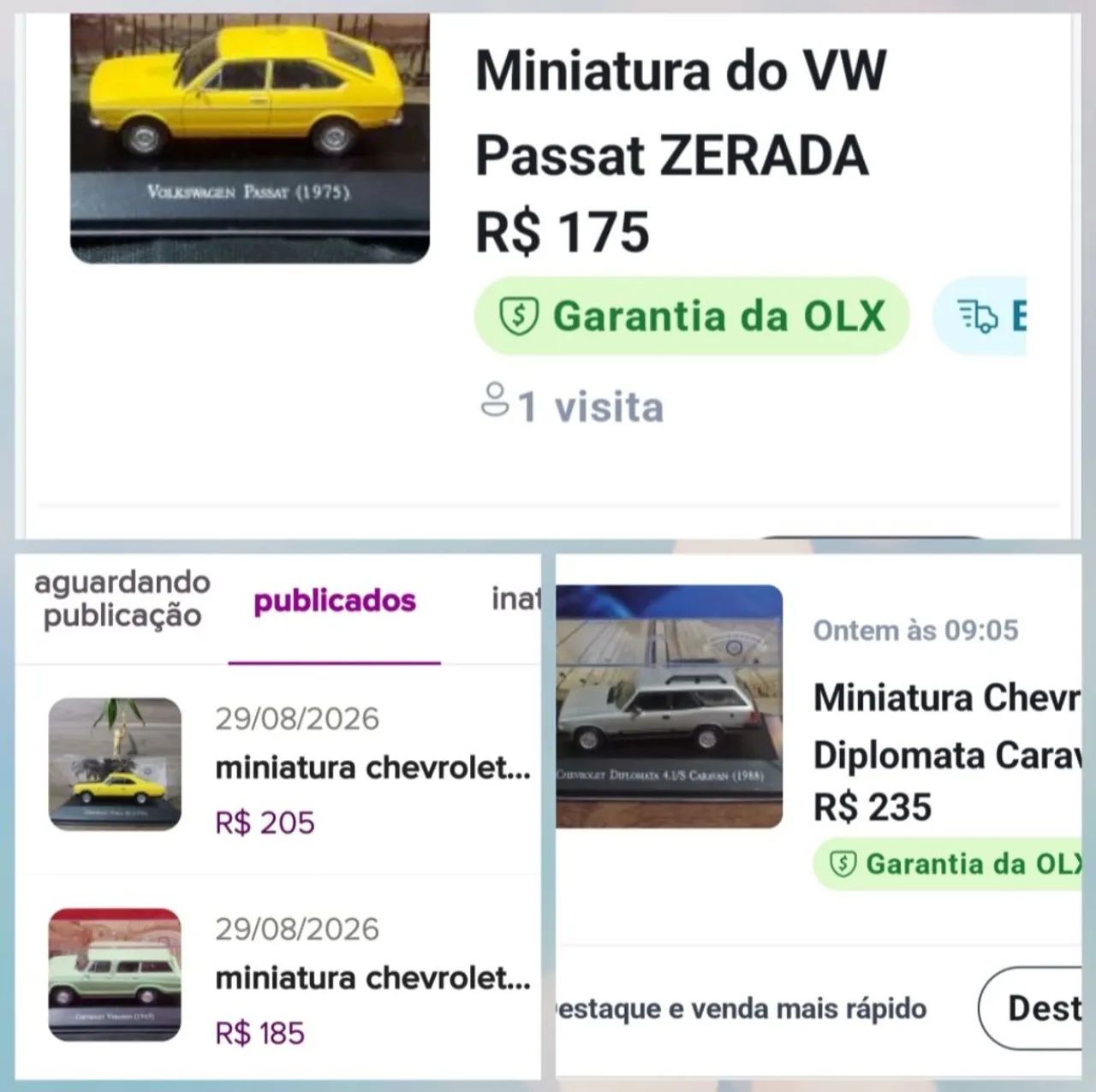 Lote com 4 miniaturas escala 1/43 - Foto 2