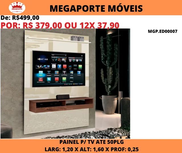 Painel Home 1,20 para Tv até 50 Polegadas - Foto 3