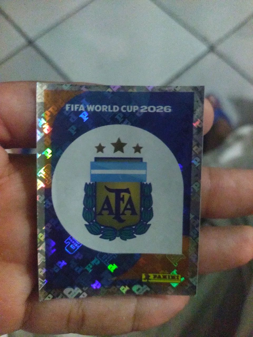 Figurinhas brilhantes Copa 2026 (Logos Brasil e Argentina)  - Foto 2