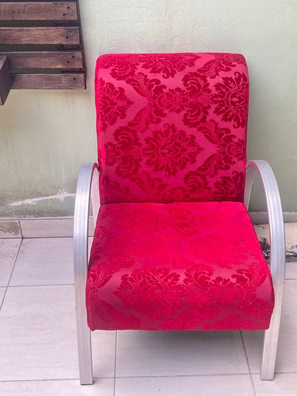 Poltrona aveludada  - Foto 2