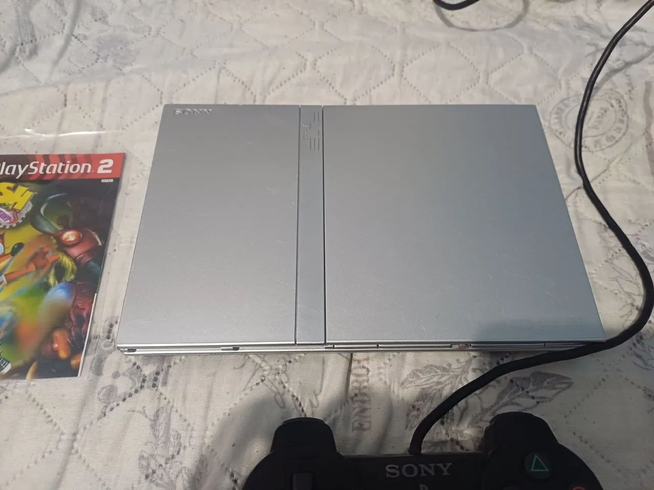 PlayStation 2 Prata + Controle e Memory Card - Foto 4