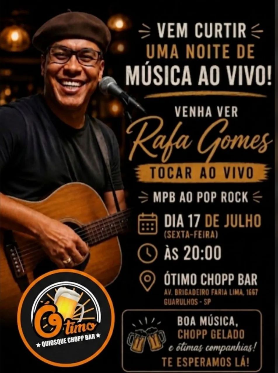 Rafael Gomes voz e violão ao vivo  - Foto 2
