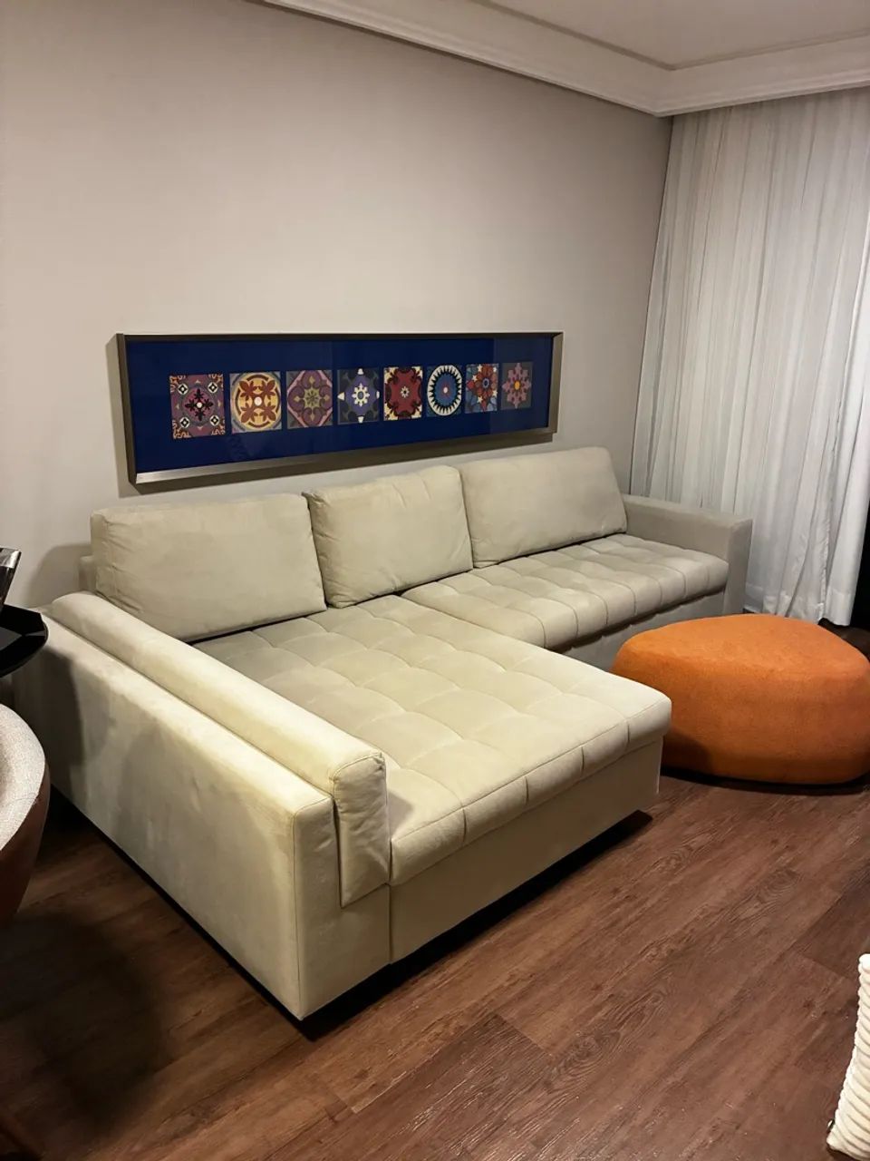 Sofá chaise off-white - Foto 2