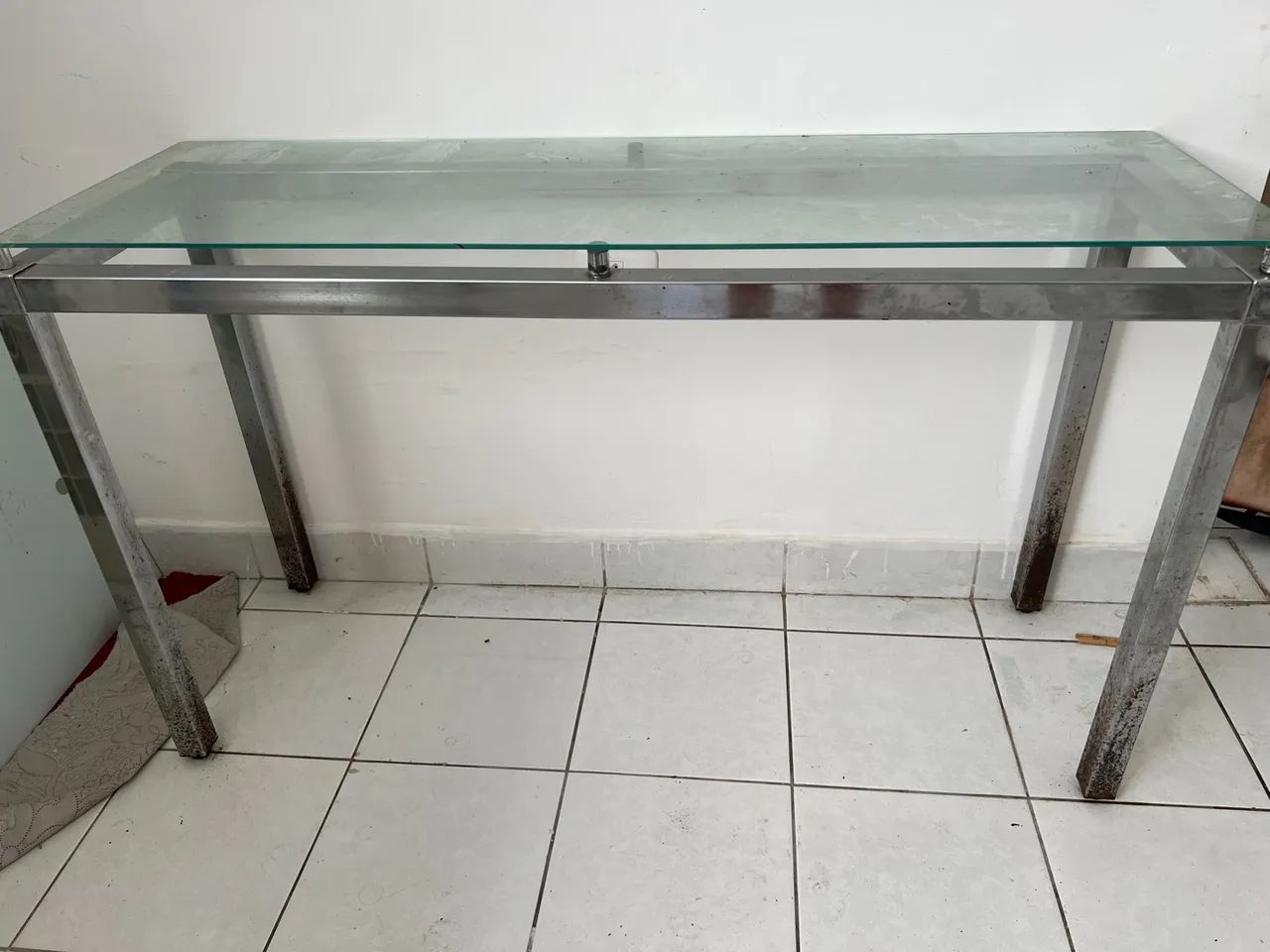 Mesa com tampo de vidro - Foto 2