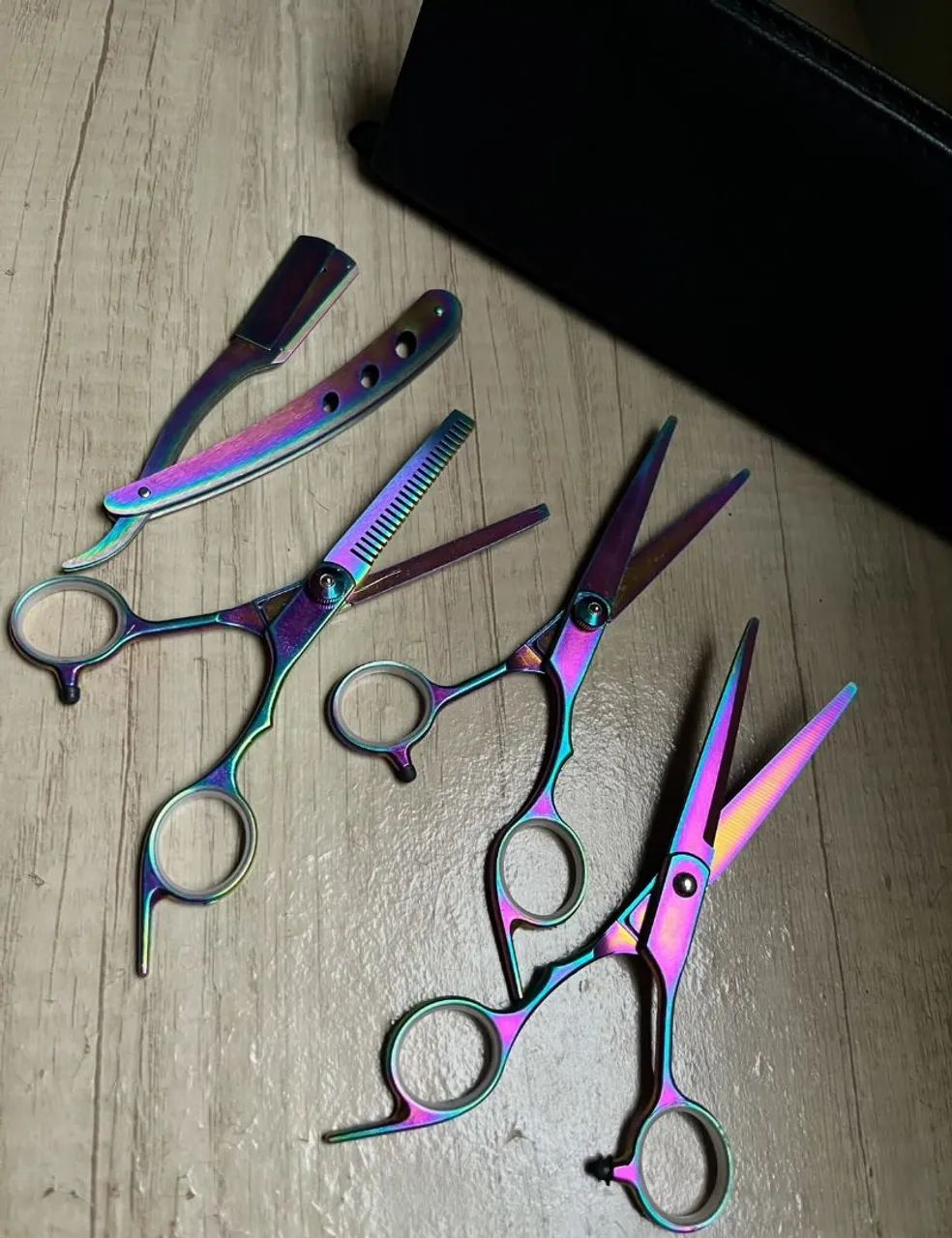 Kit tesouras profissional para barbeiro