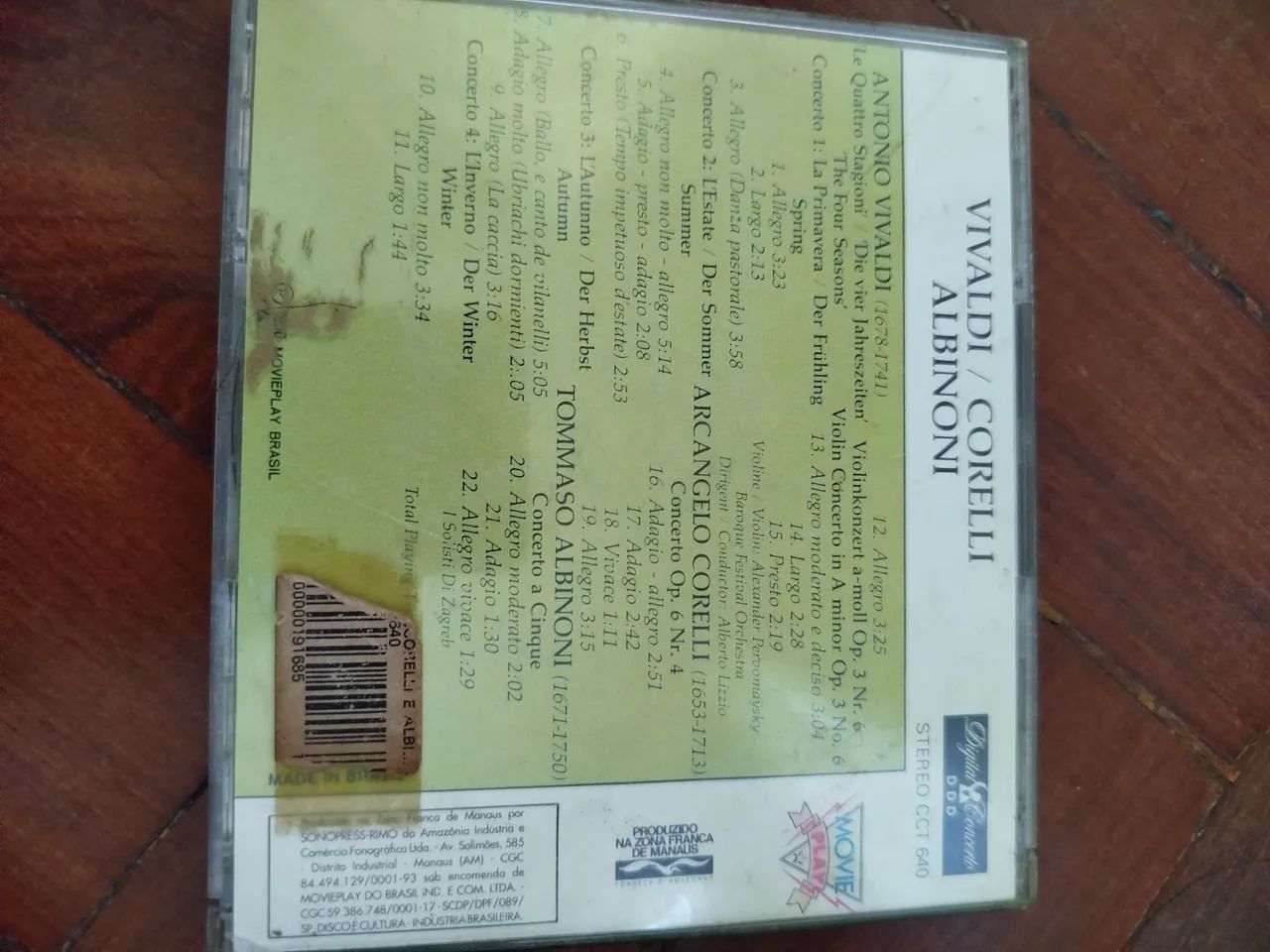 Cd As quatro estações de Vivaldi - CDs, DVDs etc - Madureira, Rio