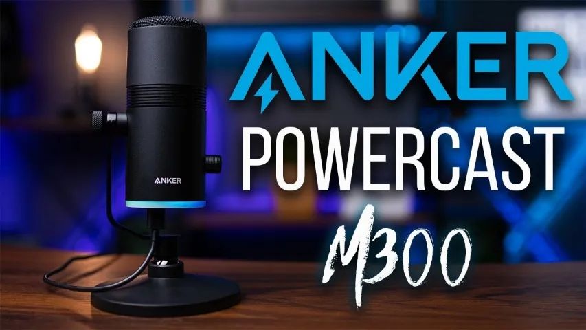 Microfone Anker Powercast M300 Gamer Podcast Stream Rgb Usb - Foto 2