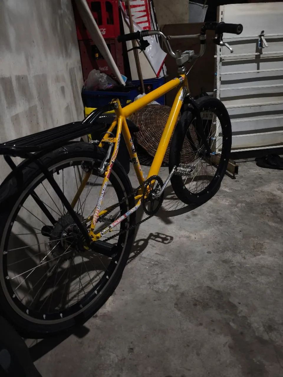 Bicicleta montadinha amarela  - Foto 2
