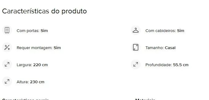 Guarda Roupa - Usado e em ótimo estado - Foto 4