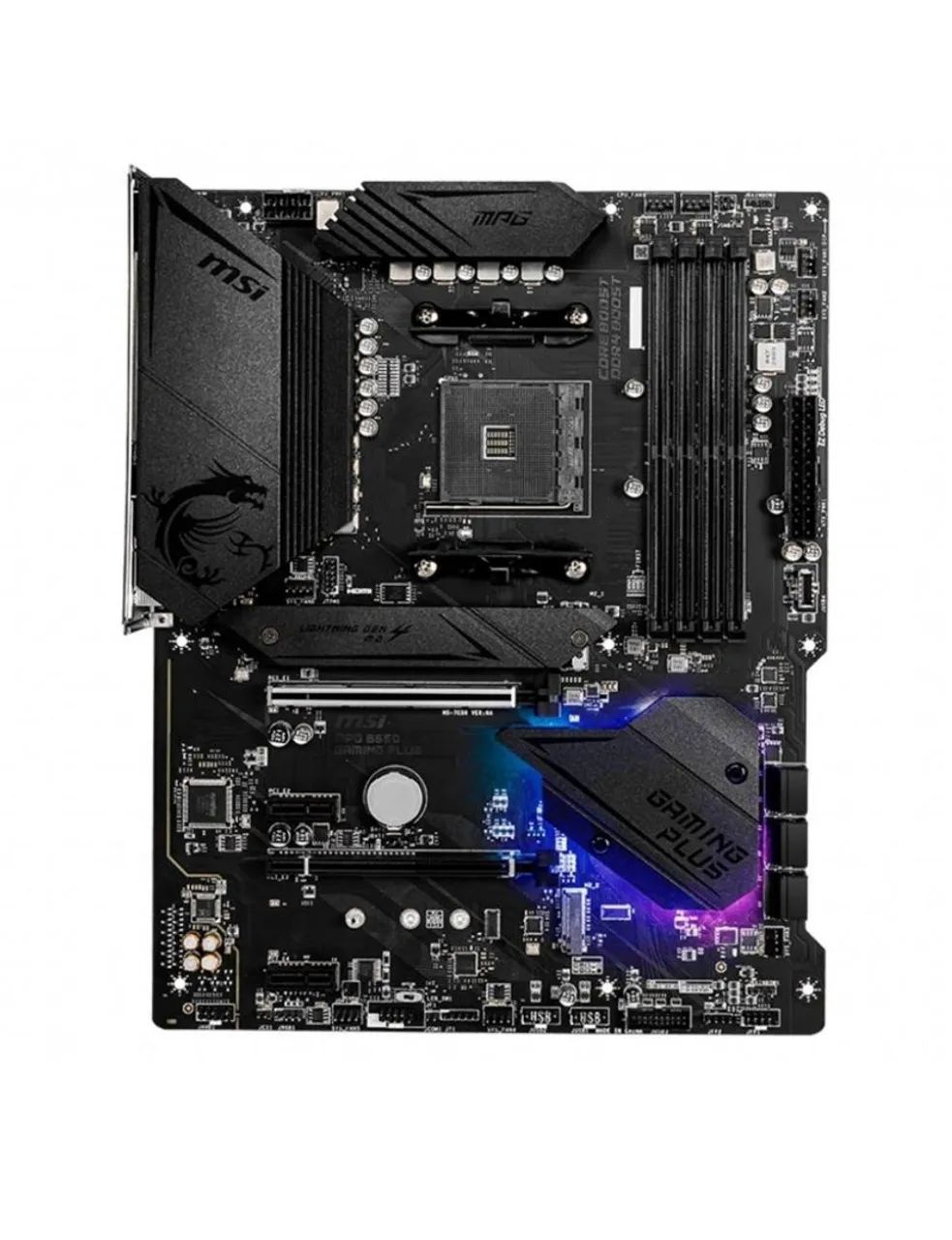 Placa Mãe MSI MPG B550 Gaming Plus, AMD AM4, ATX, DDR4 - Peças de