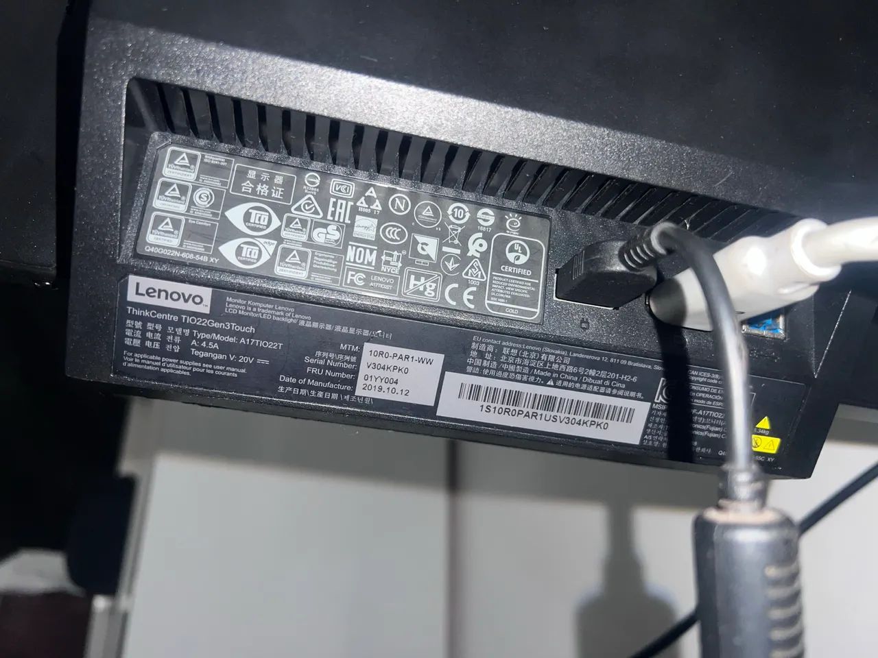 Monitor Touchscreen Lenovo ThinkCentre