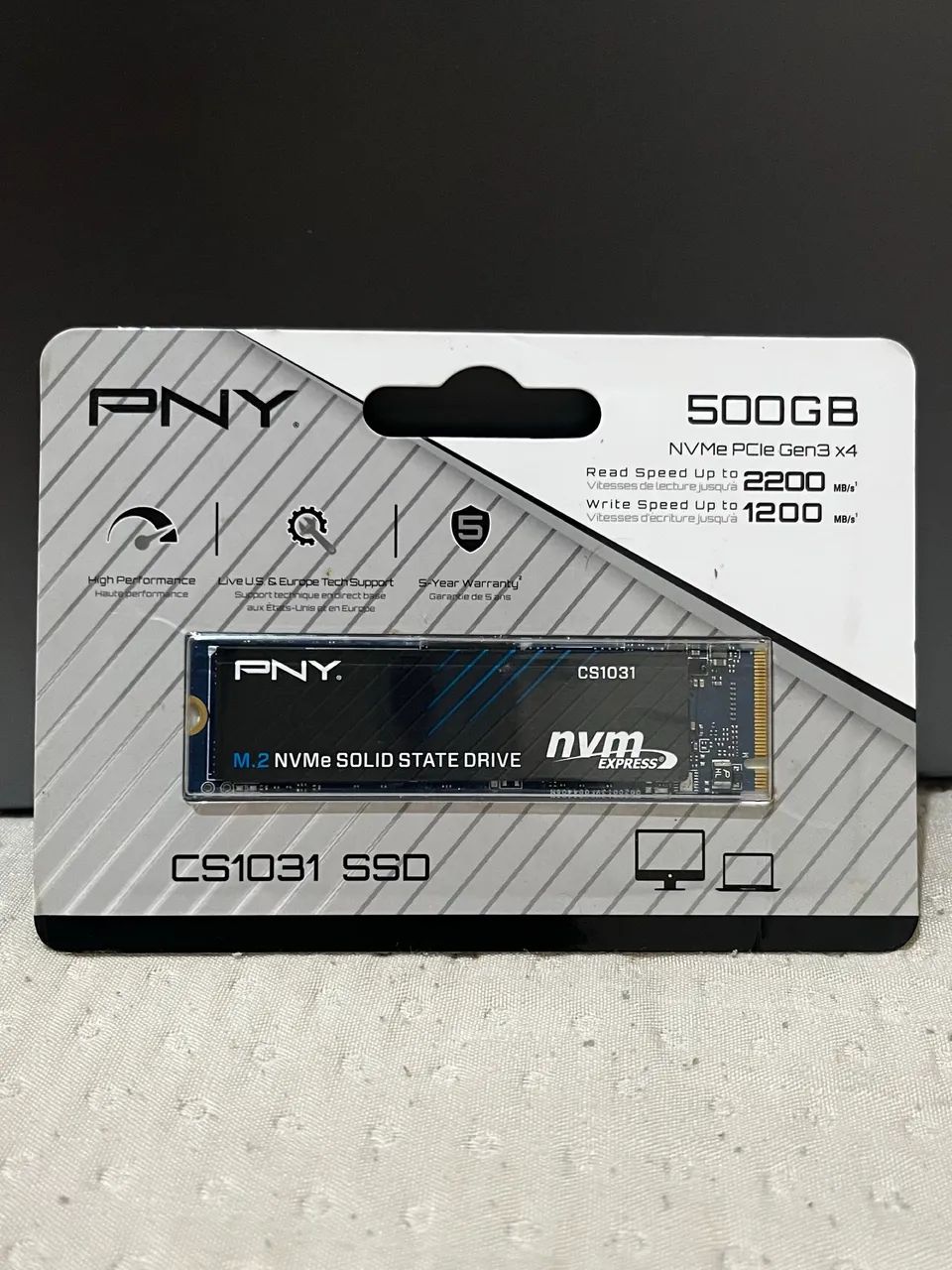 SSD PNY 500GB (Nunca Usado)