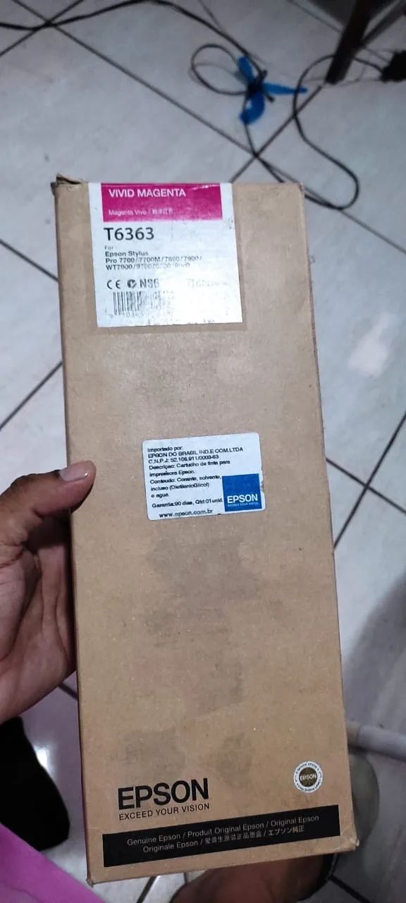 1 Cartucho de tinta T6363 Magenta impressora EPSON - Foto 2