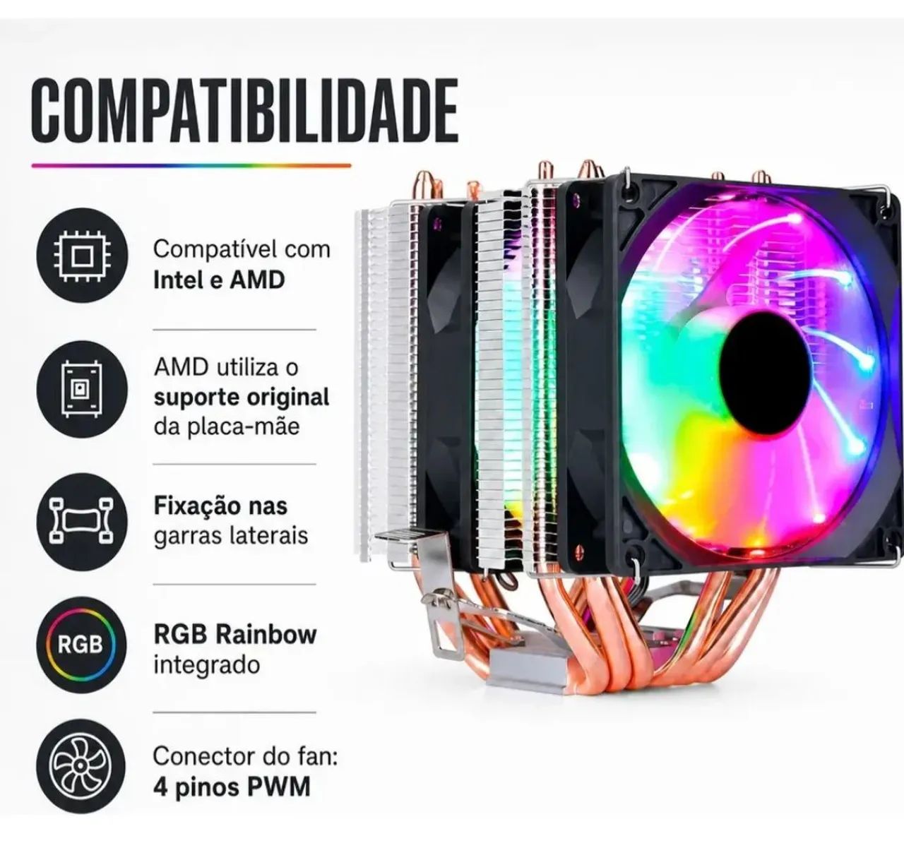 Air Cooler Rise Mode RGB - Foto 2