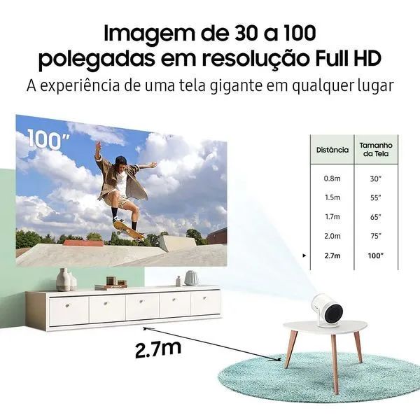 Samsung The Freestyle 2nd Gen projetor - Foto 3