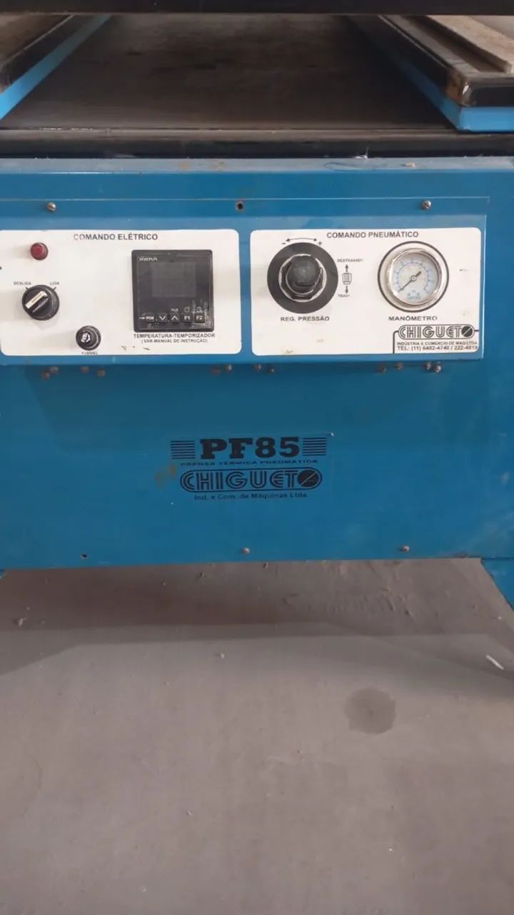 Prensa Térmica Pneumática Chigueto PF 85 Digital - Foto 4
