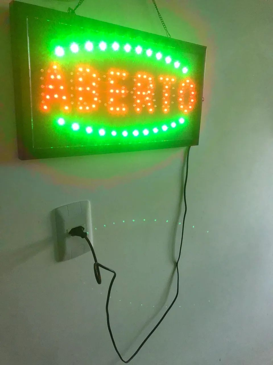 Placa fechado e aberto luminosa led - Foto 3