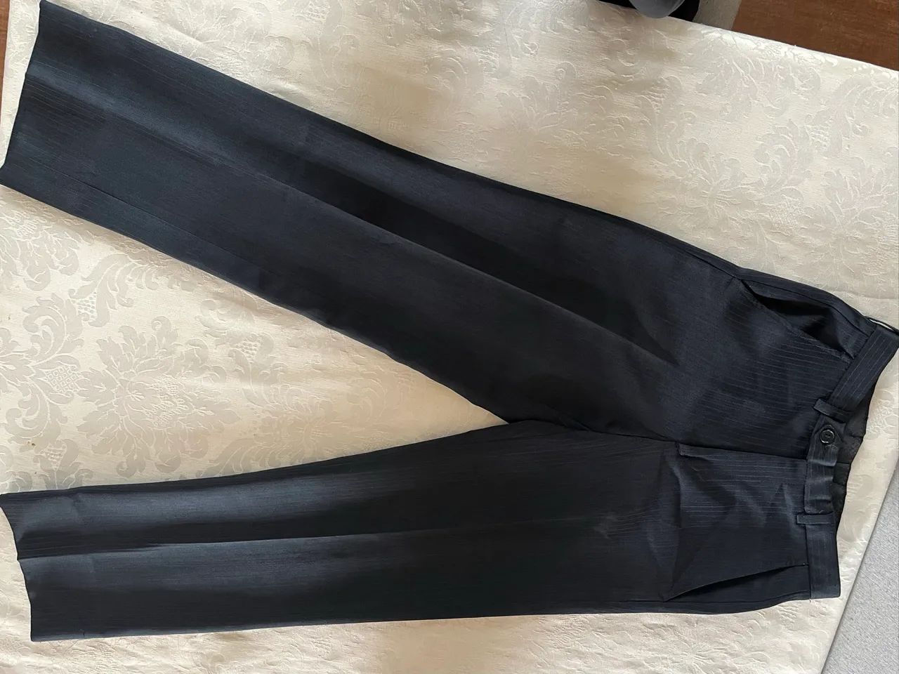 Calça social com listras Fazzolin uomo - Foto 2