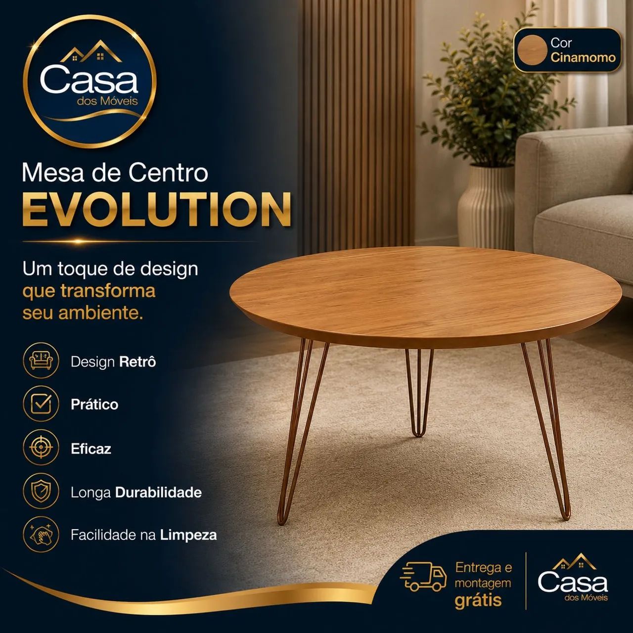 Mesa de centro cinamomo 