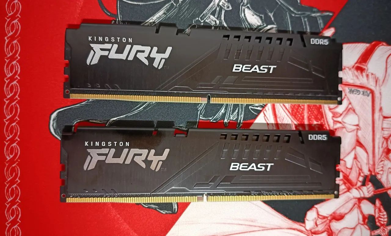 Kit Memória Kingston Fury Beast DDR5 16GB (2x8GB) 6000MHz CL36 - Foto 3