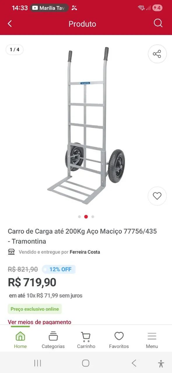 Carrinho de carga  - Foto 2