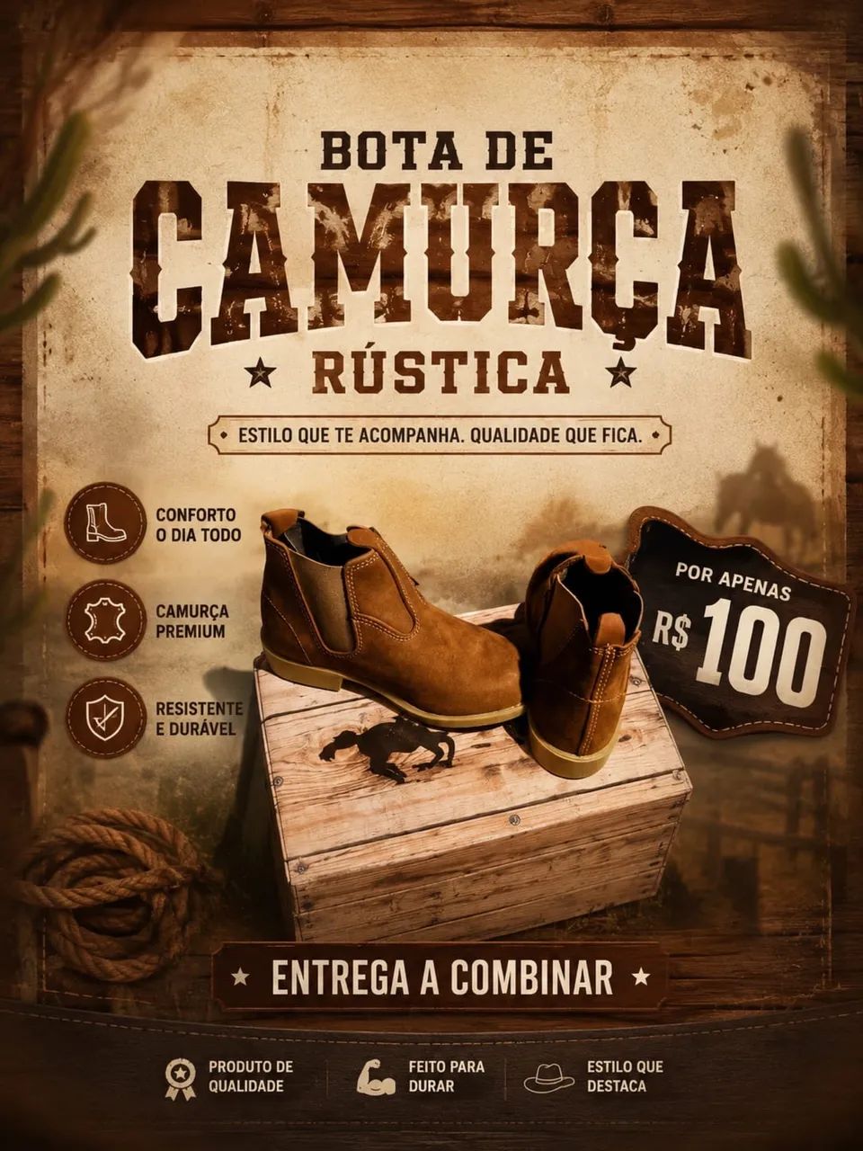 Bota camurça 
