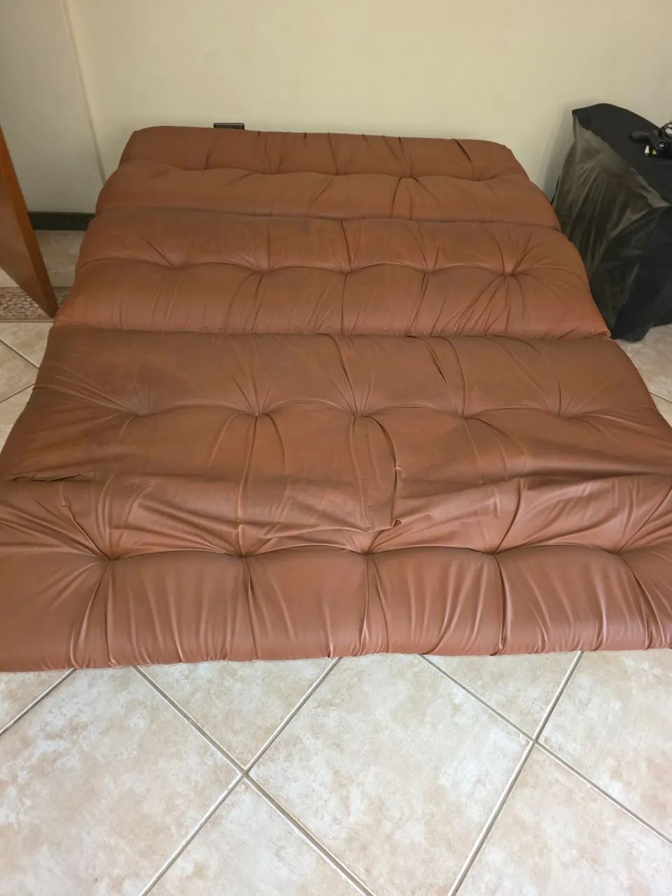 Sofá cama de couro - Foto 3