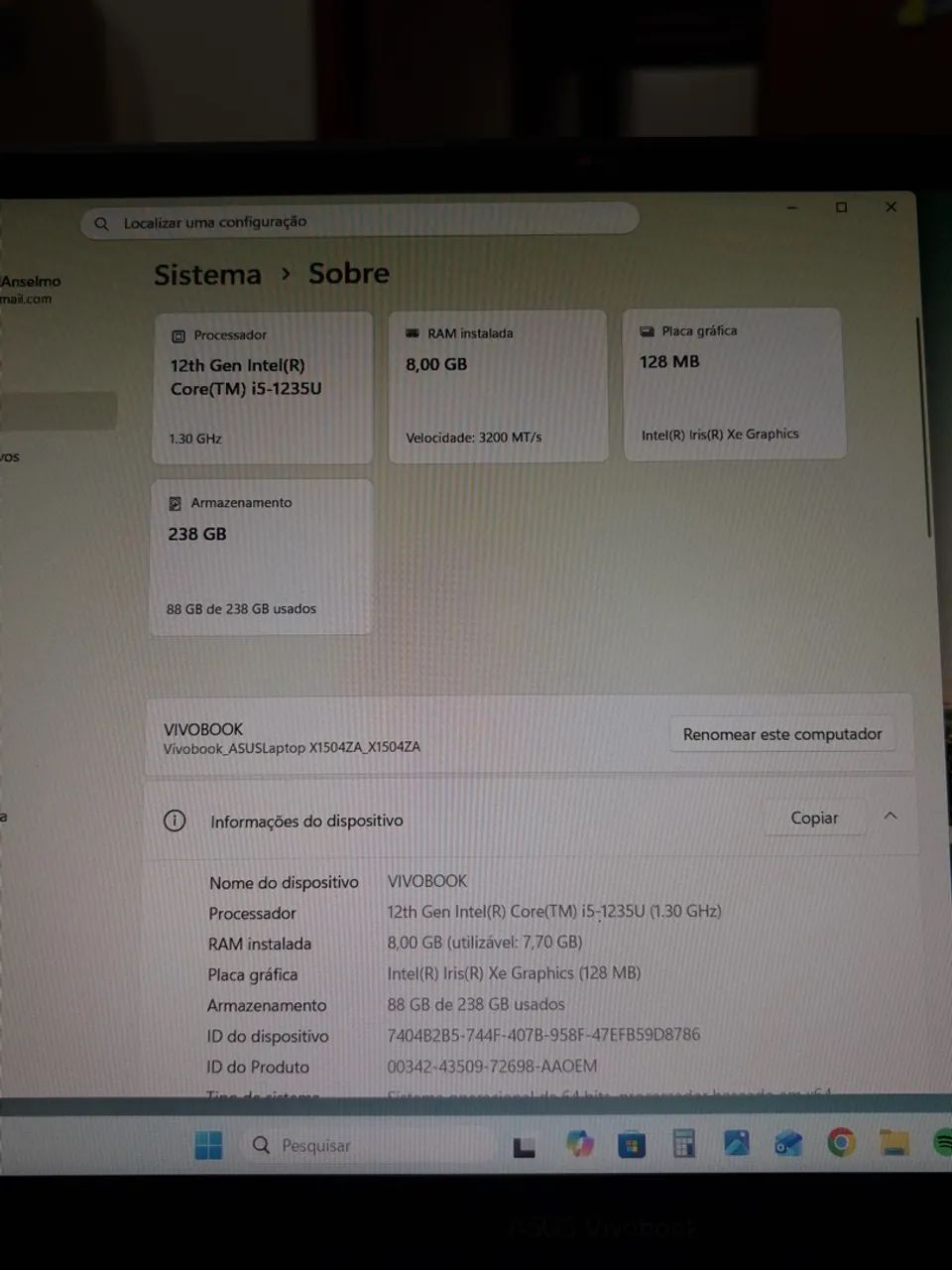Notebook POUCO USADO ASUS Vivobook 15 Core i5 - Foto 5