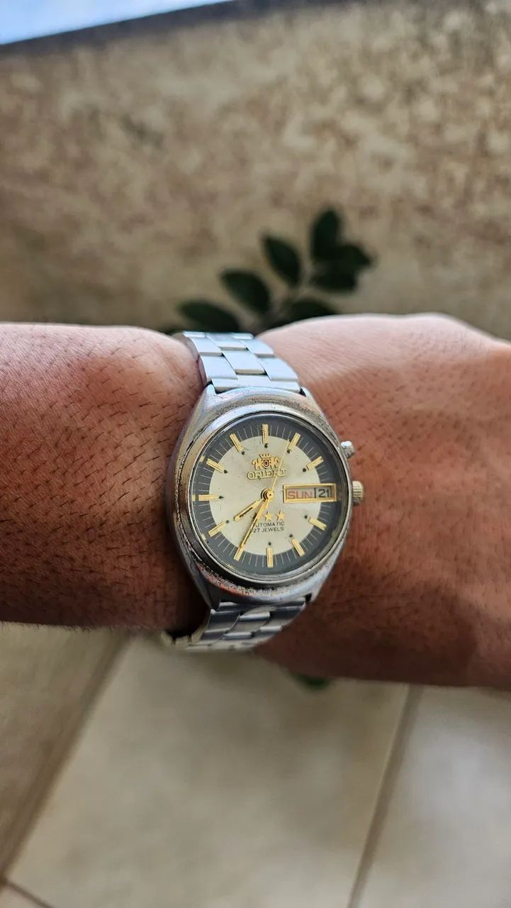 Orient Automático Revisado (1 linha) Mostrador Vintage  - Foto 4