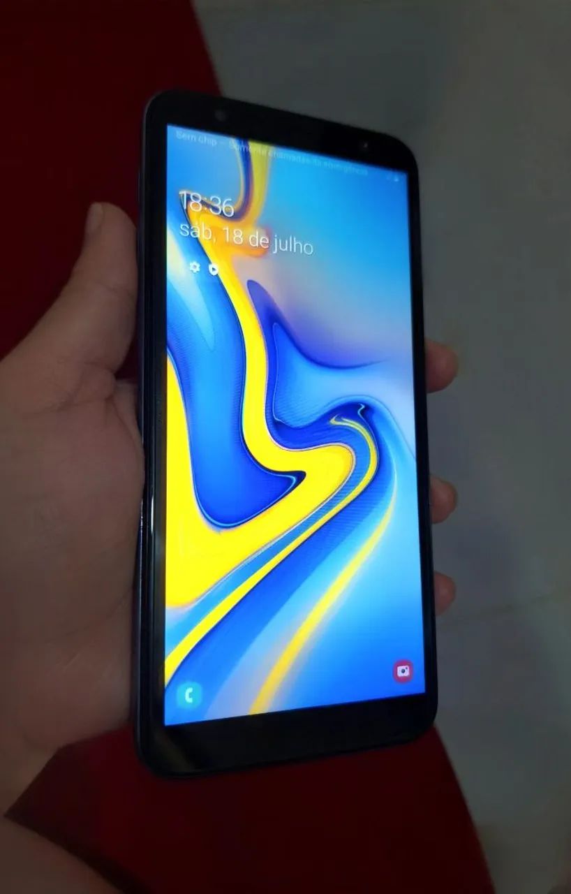Samsung J6+ com biometria digital ( Negocivel )